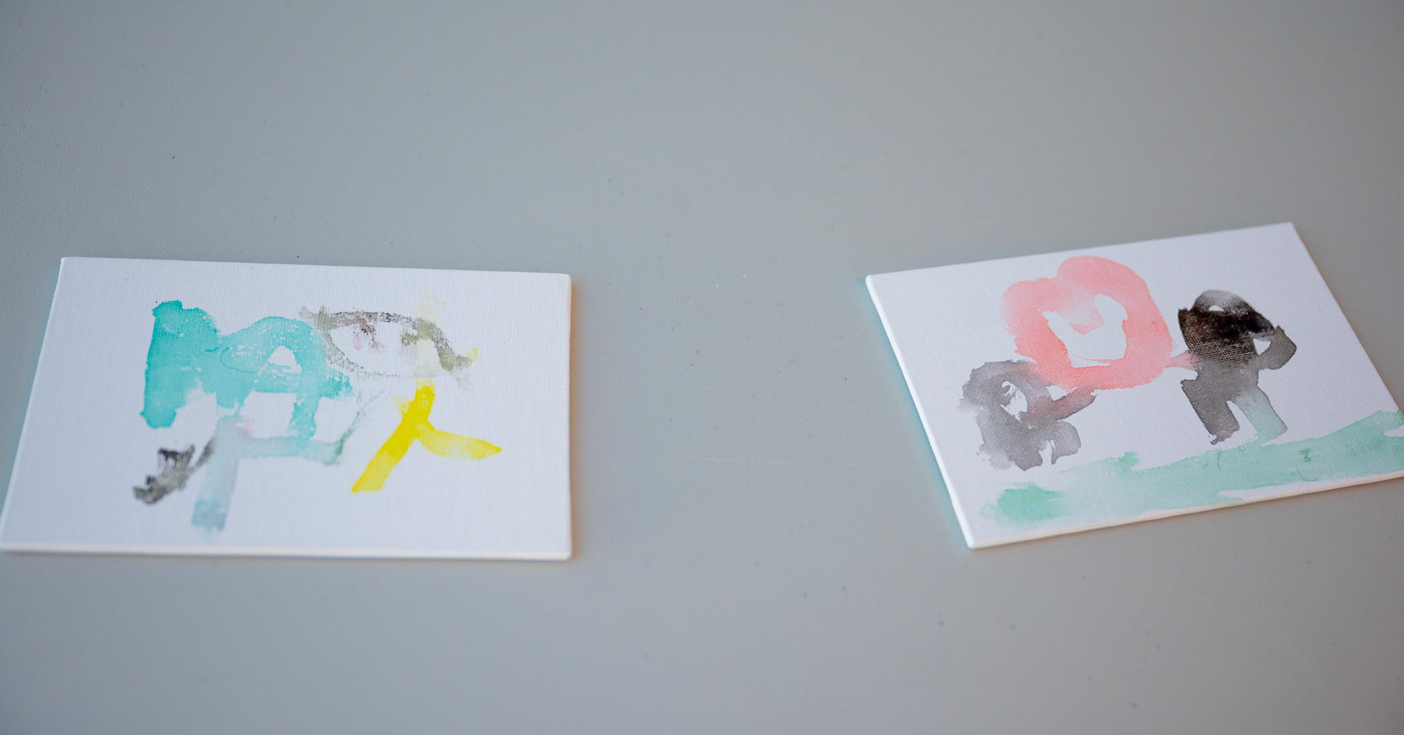 Fall Fest: two paintings by students