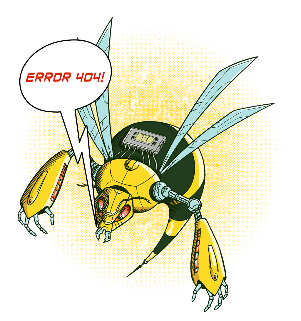 Hornetbot says, "Error 404!"