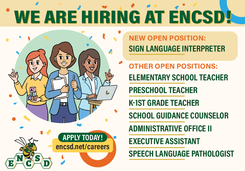 We are Hiring at ENCSD!